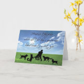 Carte Le Ciel est l'endroit où tous les chiens ... (Fleur jaune)