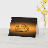 Carte Le citrouille de Cendrillon (Fleur jaune)