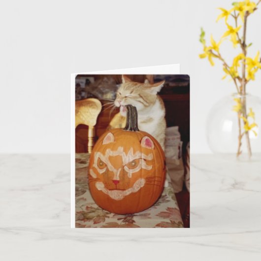 Carte Le citrouille de Frank (Fleur jaune)