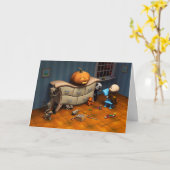 Carte Le citrouille sur le buffet (Fleur jaune)