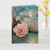 Carte Le clair de lune s'est levé (Fleur jaune)