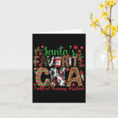 Carte Le Cna préféré du Père Noël Infirmière certifiée C (Fleur jaune)