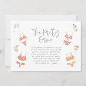 Carte Le cocktail de champagne de lingerie de jeu (Devant)