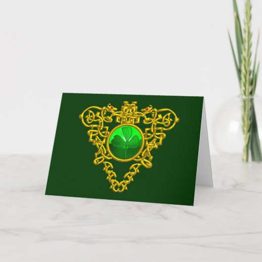 CARTE LE COEUR CELTIQUE DE SAINT PATRICK (Devant)