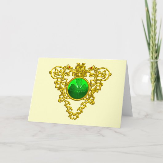 CARTE LE COEUR CELTIQUE DE SAINT PATRICK (Devant)