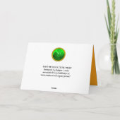 CARTE LE COEUR CÉLTIQUE DE SAINT PATRICK AVEC SHAMROCK V (Dos)