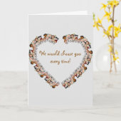 Carte Le coeur des enfants adoptés finalisés (Fleur jaune)