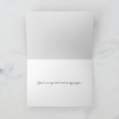 Carte Le coeur d'hiver, pensez à vous (Intérieur)