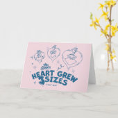 Carte Le cœur du Grinch a grandi de 3 tailles (Fleur jaune)