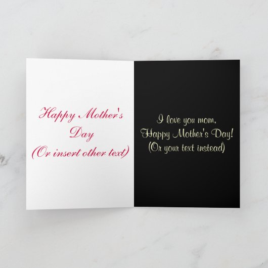 Carte Le coeur d'une mère (Intérieur)