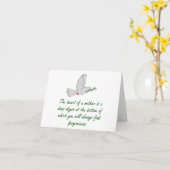 Carte Le Coeur D'Une Mère - Citations De Pardon (Fleur jaune)