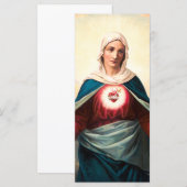 Carte Le Cœur immaculé de Marie (Devant / Derrière)