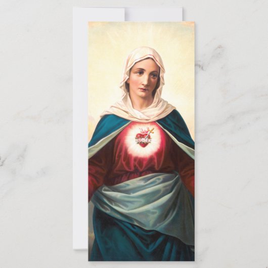Carte Le Cœur immaculé de Marie (Devant)
