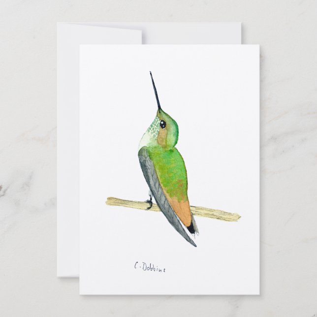 Carte Le colibri d'Allen (Devant)
