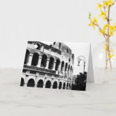 Carte Le Colisée, Rome Greeting Card (Fleur jaune)