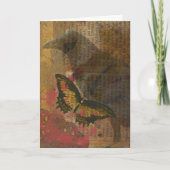 Carte Le Collage Raven Grunge (Devant)