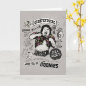 Carte Le Collage Retro de Goonies Chunk (Fleur jaune)
