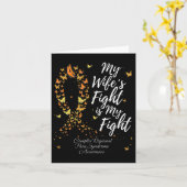Carte Le combat de ma femme est ma prise de conscience d (Fleur jaune)