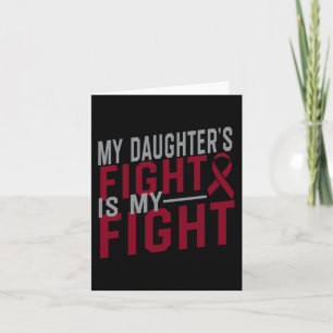 Carte Le combat de ma fille est mon combat Anémie de la