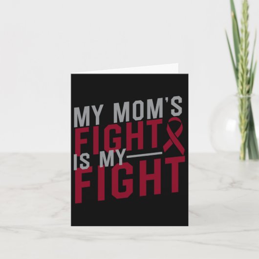 Carte Le combat de ma mère est mon combat Anémie faucill (Devant)