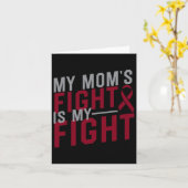 Carte Le combat de ma mère est mon combat Anémie faucill (Fleur jaune)