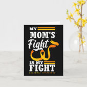 Carte Le combat de ma mère est mon combat Fille Leukemia (Fleur jaune)