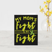 Carte Le combat de ma mère est mon combat pour les début (Fleur jaune)