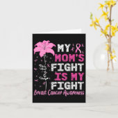 Carte Le combat de maman est ma lutte Conscience du canc (Fleur jaune)