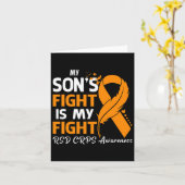 Carte Le combat de mon fils est mon combat Rsd Crps Feat (Fleur jaune)