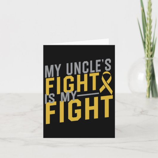 Carte Le combat de mon oncle est mon combat contre le ca (Devant)