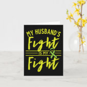 Carte Le combat du mari est mon combat pour lutter contr (Fleur jaune)