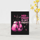 Carte Le combat est mon combat Boxe Gants de la boxe du  (Fleur jaune)