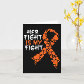 Carte Le combat est mon combat de sensibilisation Leucém (Fleur jaune)