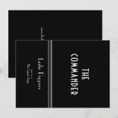 Carte Le commandant ~ Livre deux (Devant / Derrière)