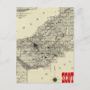 Carte le comté de Fresno, la Californie