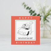 Carte Le conducteur dit du fromage en passant une caméra (Debout devant)