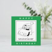 Carte Le conducteur dit du fromage en passant une caméra (Debout devant)