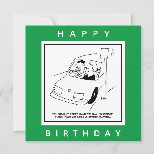 Carte Le conducteur dit du fromage en passant une caméra (Devant)