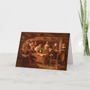Carte Le contrat Mayflower de Jean Leon Gerome Ferris