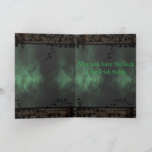 Carte Le Conversation de St. Patrick Noir (Intérieur)