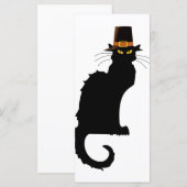 Carte Le Conversation Noir Thanksgiving Casquette pèleri (Devant / Derrière)