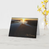 Carte Le Coorong au coucher du soleil (Fleur jaune)