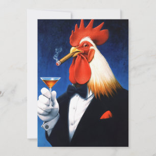 Carte Le coq Dapper Funny Gentleman's Club