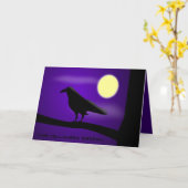 Carte Le Corbeau - (Fleur jaune)