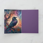 Carte Le Corbeau de la vie Mandala Pagan (Intérieur)