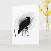Carte Le corbeau noir (Fleur jaune)