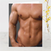 Carte Le Corps belle Hot Guy Greming Card (Fleur jaune)