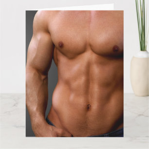 Carte Le Corps belle Hot Guy Greming Card
