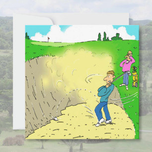 Carte Le costume de Golfer dans un dessin de Bunker