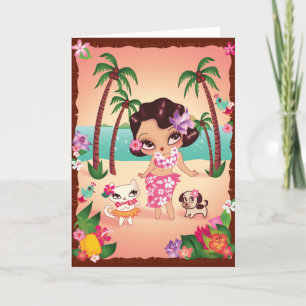 Carte Le coucher de soleil magique de Hula Lulu